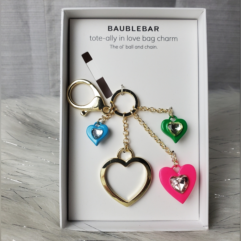 BAUBLEBAR tote-ally In Love Heart Keychain Bag Charm
